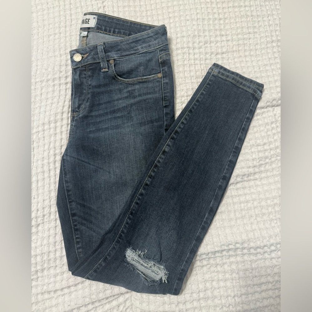 Paige Womens Jeans Verdugo Ankle Skinny Stretchy Dark Wash Size 29